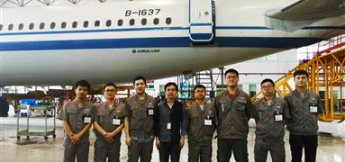 成都富凱順利完成國航A320系列飛機WiFi系統改裝項目
